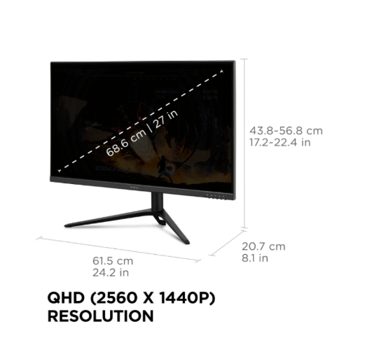 Viewsonic Monitor LED ViewSonic Entertainment VX2728J-2K 27"