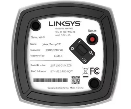Linksys Velop WHW01 Wi-Fi 5 IEEE 802.11ac Ethernet Router inalámbrico