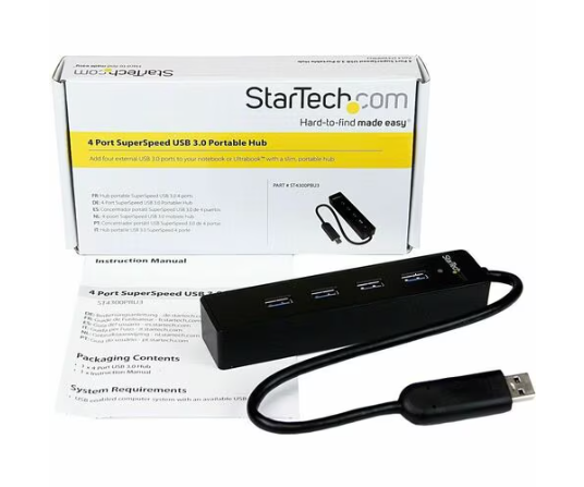 Concentrador USB - USB 3.0 Typo A - 5GB/s - Pórtatil