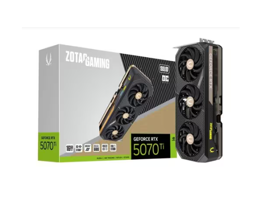 Zotac NVIDIA GeForce RTX 5070 Ti Tarjeta Gráfica - 16GB - 7680 x 4320 - 2.48GH