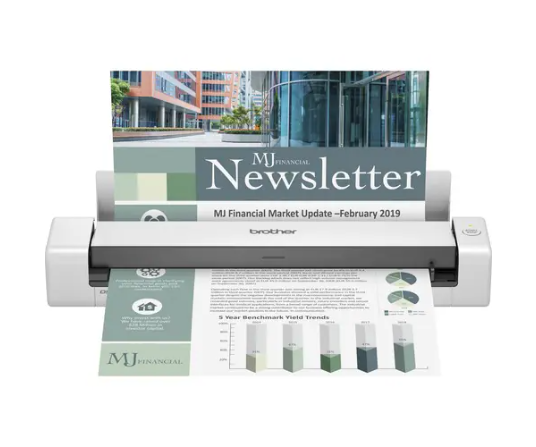 Escáner de superficie plana Brother DSMobile DS-740D - 600 ppp Óptico